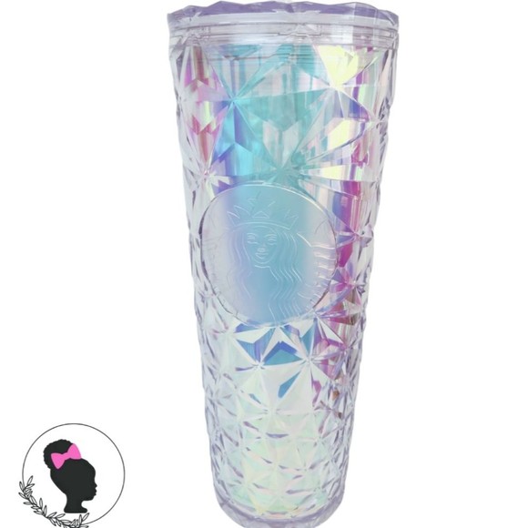 Starbucks Other - Starbucks Christmas Holiday 2023 White Clear Diamond Prism Crustal Venti Tumbler
